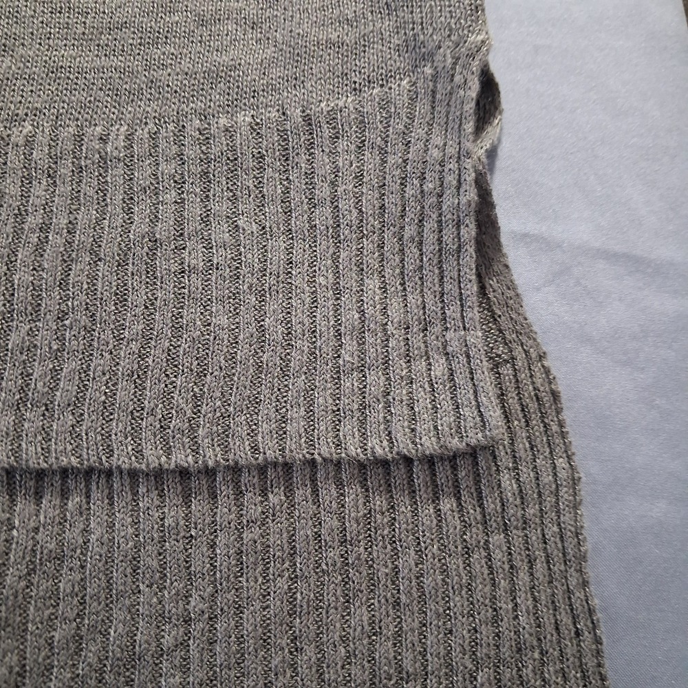 Eileen Fisher Sm Gray Short Sleeve Linen Tunic Sweater Quiet Luxury Old Money - Picture 8 of 9